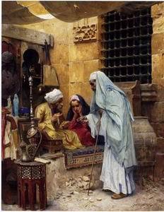 Arab or Arabic people and life. Orientalism oil paintings 167, unknow artist
